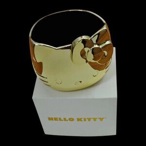 Sanrio Hello Kitty Pencil Pen Cosmetic Brush Holder Cup Gold Lunar New Year